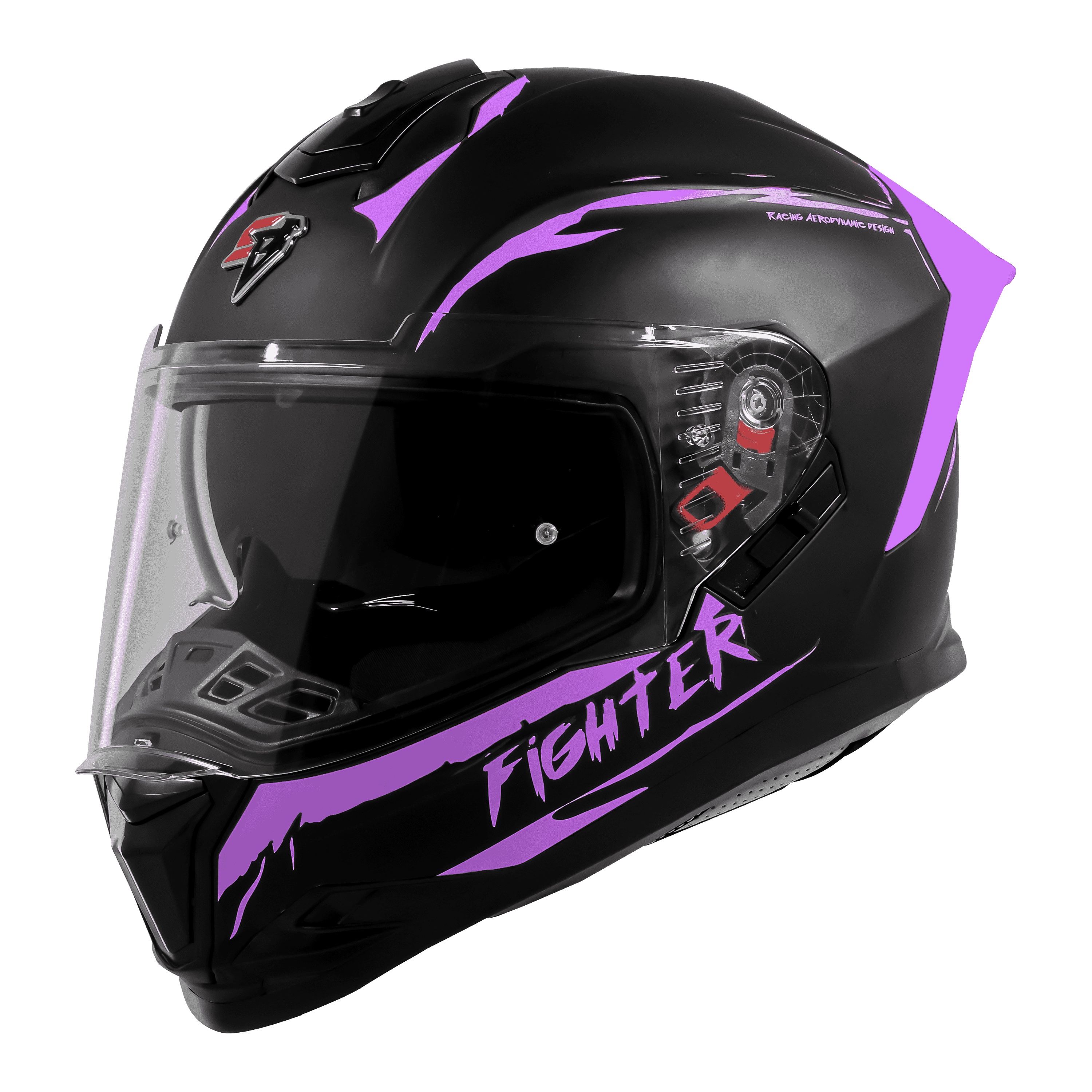 SBH-57 ISS FIGHTER F2 GLOSSY BLACK WITH PURPLE